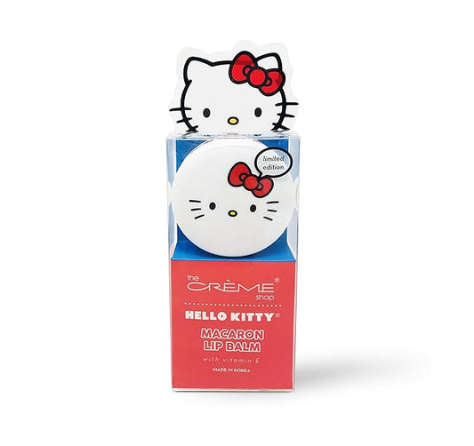 The Crème Shop x Sanrio Macaron Lip Balm (Hello Kitty Mixed Berry) Korean Cute Scented Pocket Portable Soothing Advanced Must-Have on-The-go