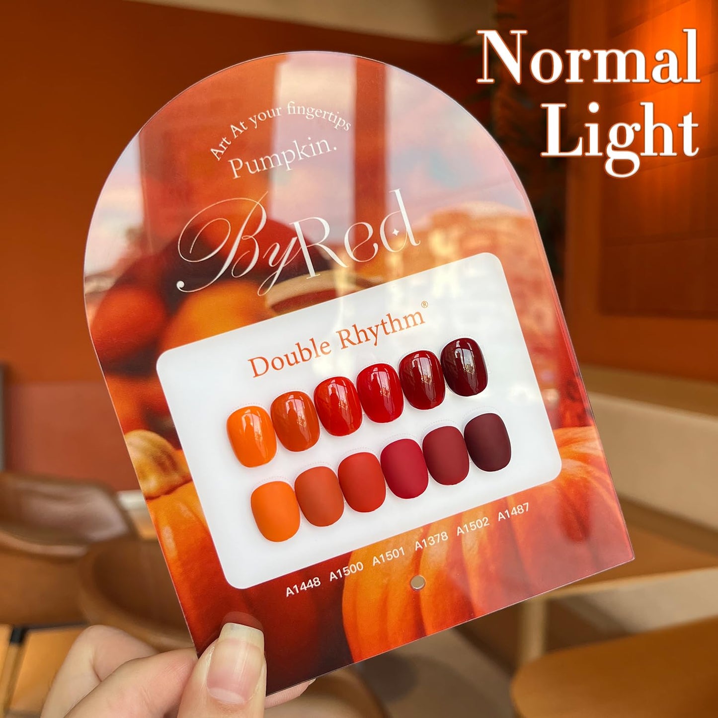 Double Rhythm 6 Pcs 15 ML Gel Polish Set Same Color Same Bottle Soak Off Gel Polish Kit Nail Art Manicure Salon DIY at Home for Women (Dark Light Brown Orange Maroon-T6-6)