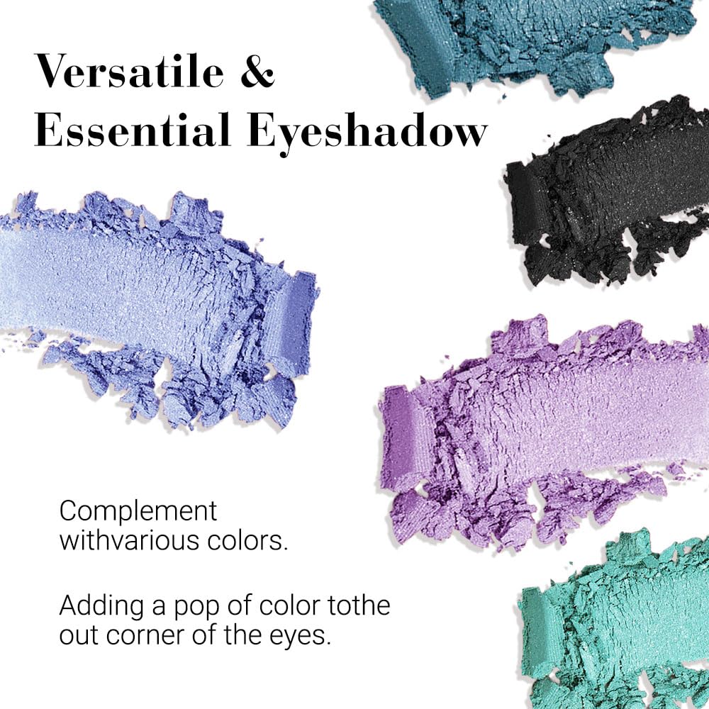 Shimmer Single Eye Shadow Palette Makeup, Mint Green Shimmer Monochrome Eyeshadow Halloween Birthday Party Wear For Green Blue Eye, Pigmented Waterproof Sombras Para Ojos