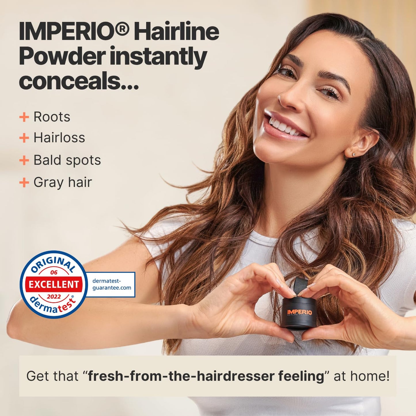 IMPERIO Root Touch Up Hair Powder for Concealing Hair Loss instantly - Hairline Powder for Women & Men - Water resistant Root Cover Up for Thinning Hair in Premium Hairdressing Quality (Light Blonde)