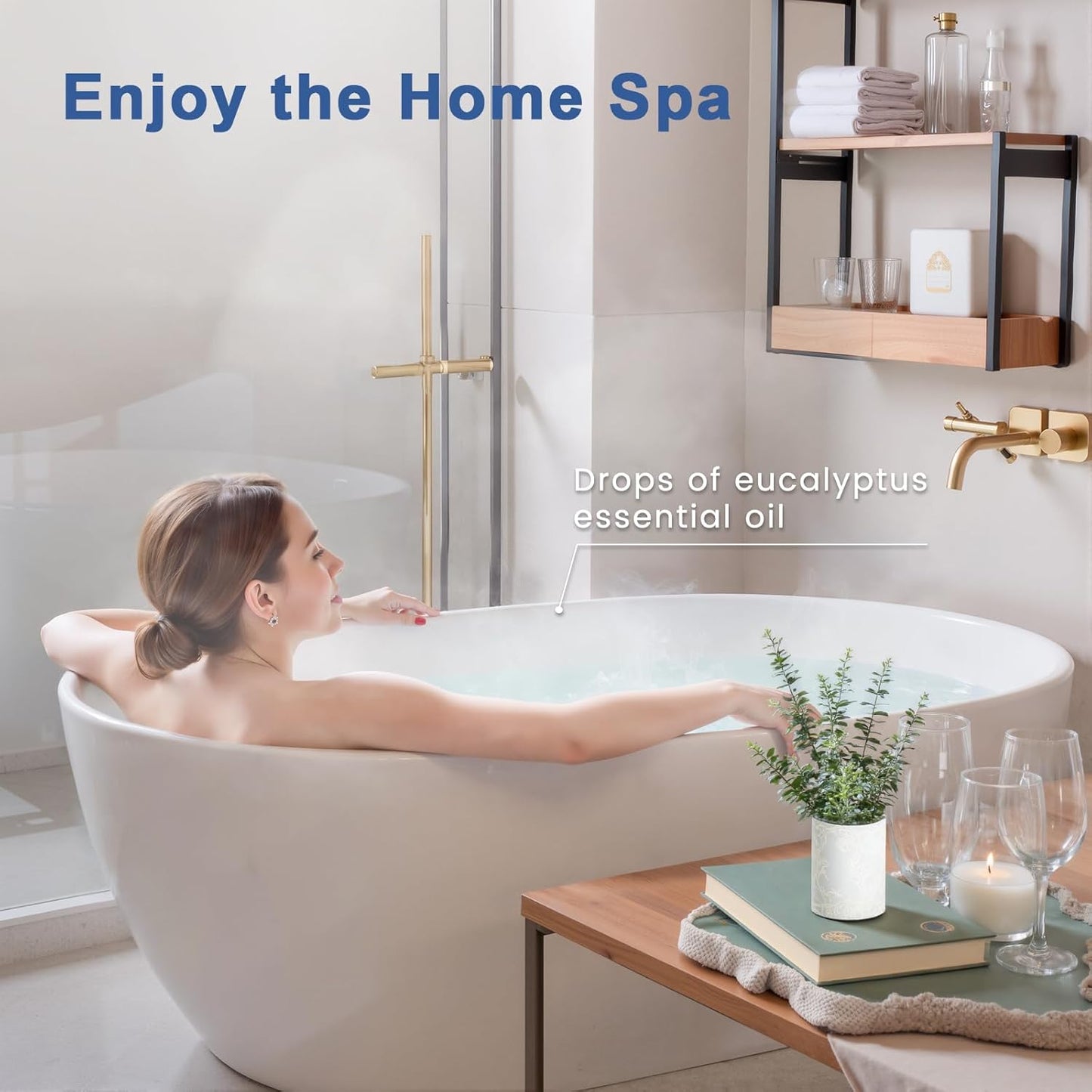 EVOKE OCCU Eucalyptus Essential Oil for Diffuser, Aromatherapy, Shower, Clear Breath, Add to Body Wash, Soap and Candle Making - 4 Fl Oz