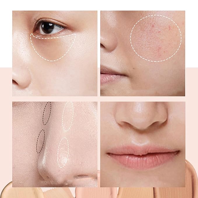 Mallofusa Single Color Face Makeup Concealer Foundation Palette Creamy Moisturizing Concealing 0.49oz (Light Beige)