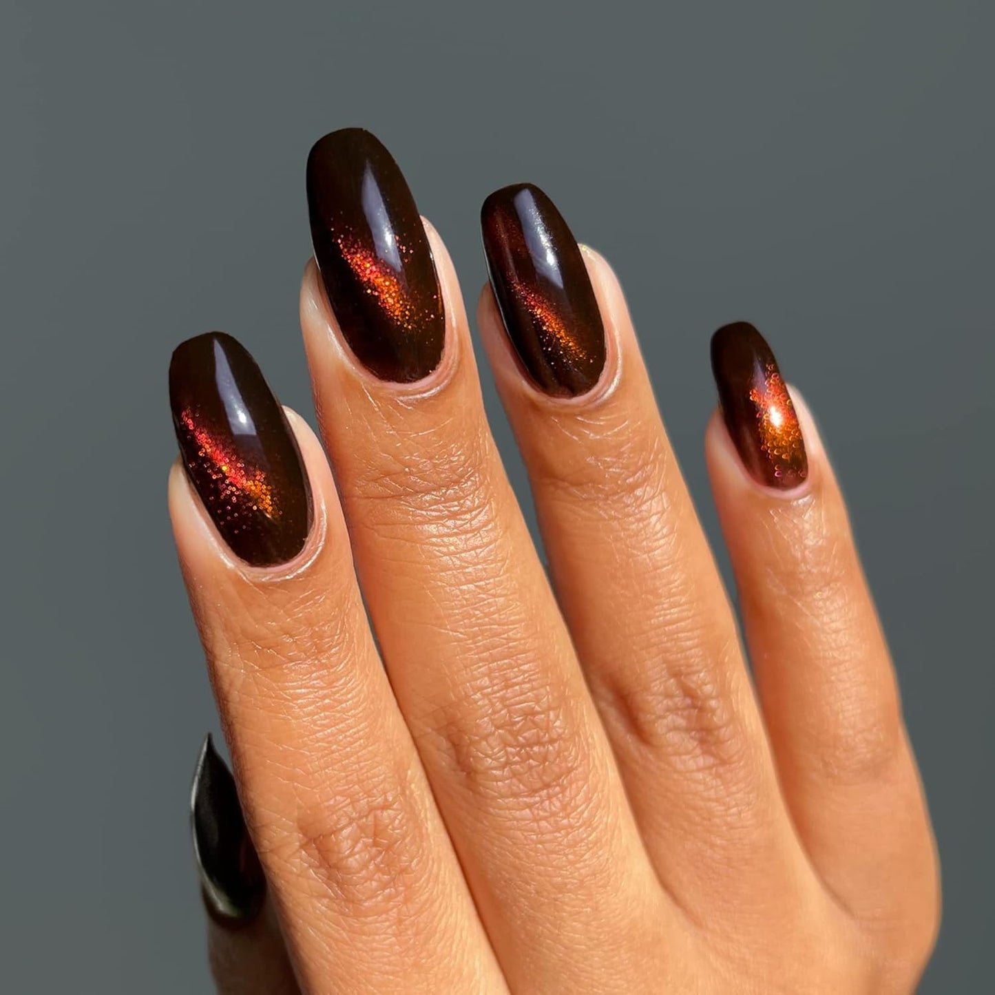 Cirque Colors Eye of the Beholder - Dark Brown Magnetic Multichrome Nail Polish - 0.37 Fl Oz (11 mL) - Vegan & Cruelty-Free