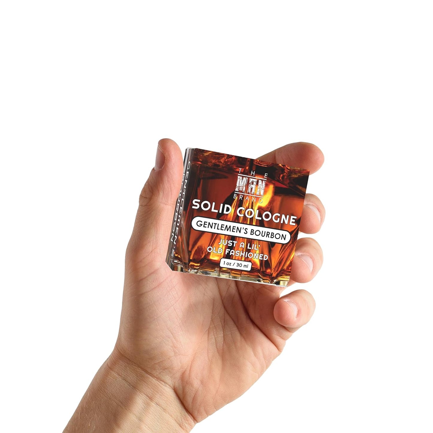 Solid Cologne Men's Gentlemen's Bourbon Scent, Wax Bourbon Cologne for men, Solid Perfume with Bourbon Scent for men (1 Ounce, Gentlemen's Bourbon Mens Cologne Balm)