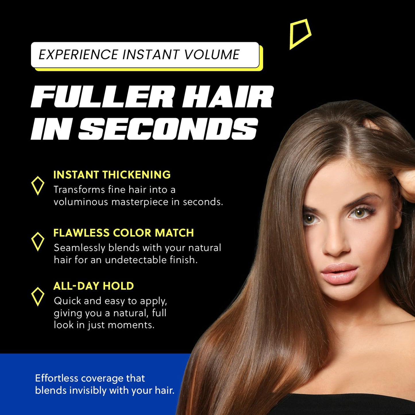 PrimeLook Hair Building Fibers, Luxurious Building Fibers for Thinning Hair, Superior Formula for Men & Women, Instant Volume, Matches Colors (27.5g, Light Brown)