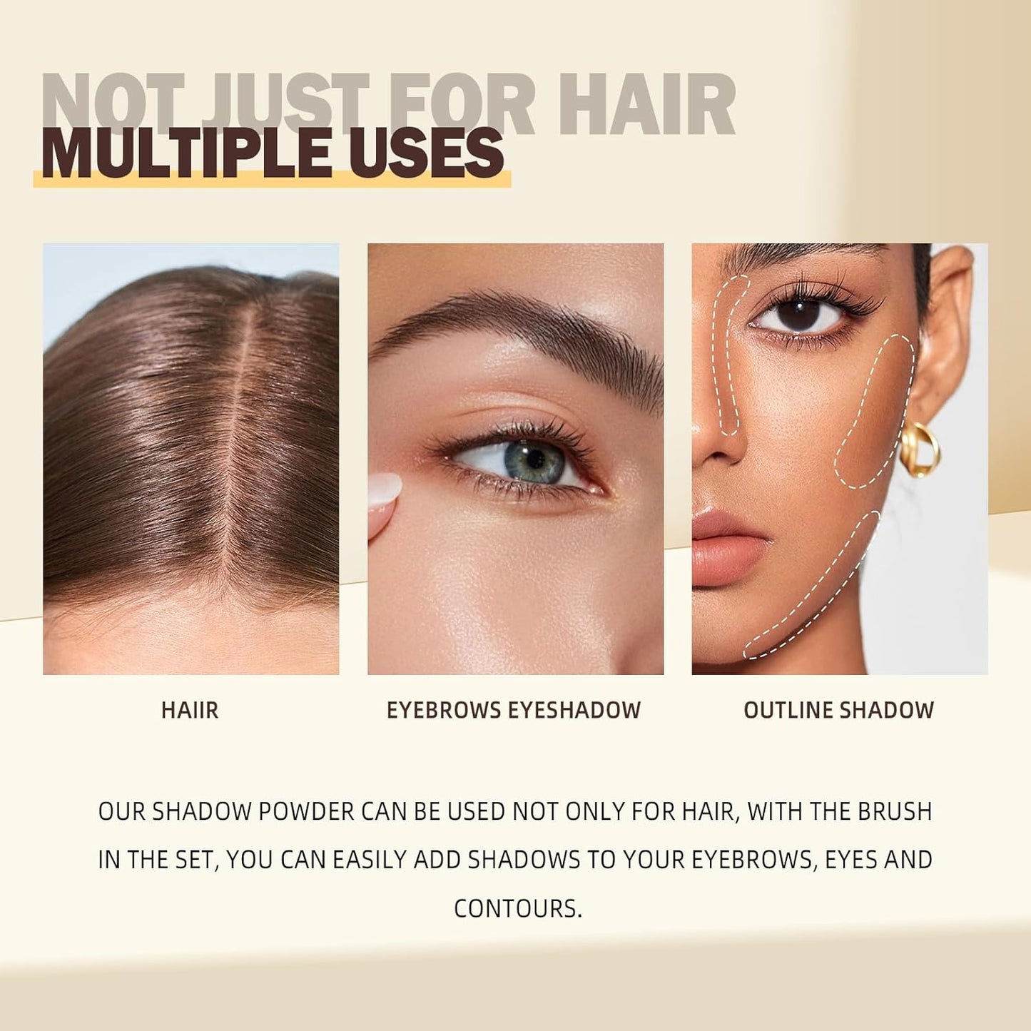 New Root Touch Up Hair Color,Gray Hair Cover Up,Cruelty Free Hairline Powder - Instantly Cover Touch Up, Hair Color Root Touch Up, Hair Powder for Women Root Touch Up(Blonde)