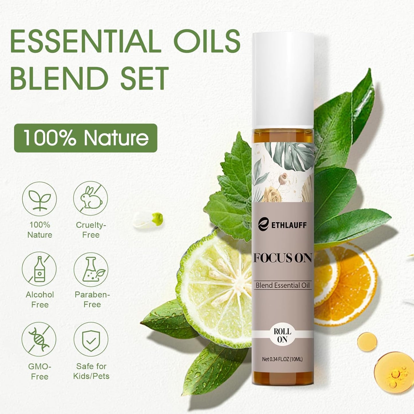 Essential Oils Roll On Set 12 Pack -(Calm, Renew, Soothe, Dream, Head Ease, Frankincense & Myrrh) Relaxation Self Care Gifts,Aromatherapy Oil with Roller Ball - Stress Relief Gifts for Women and Men