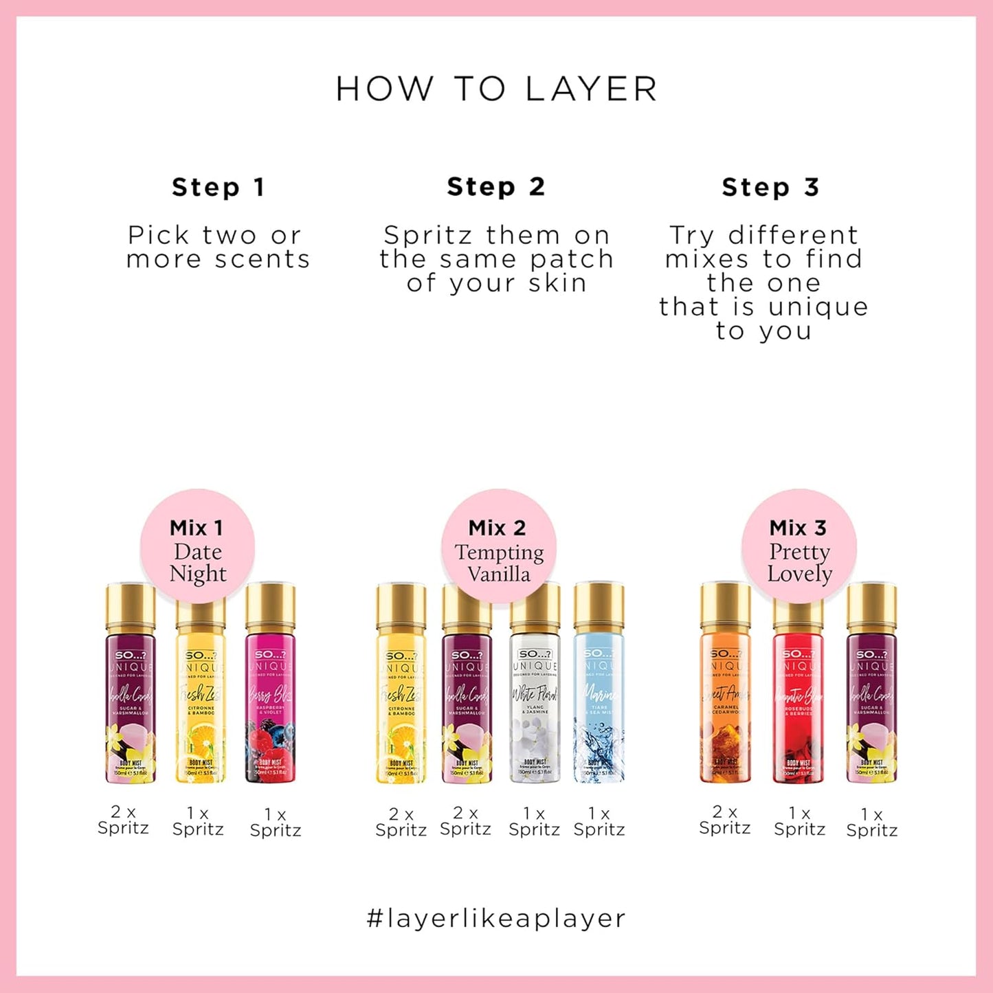 So...? Unique Body Mist - Truffle Cream for Women - 5.1 oz Body Mist - Pack of 2