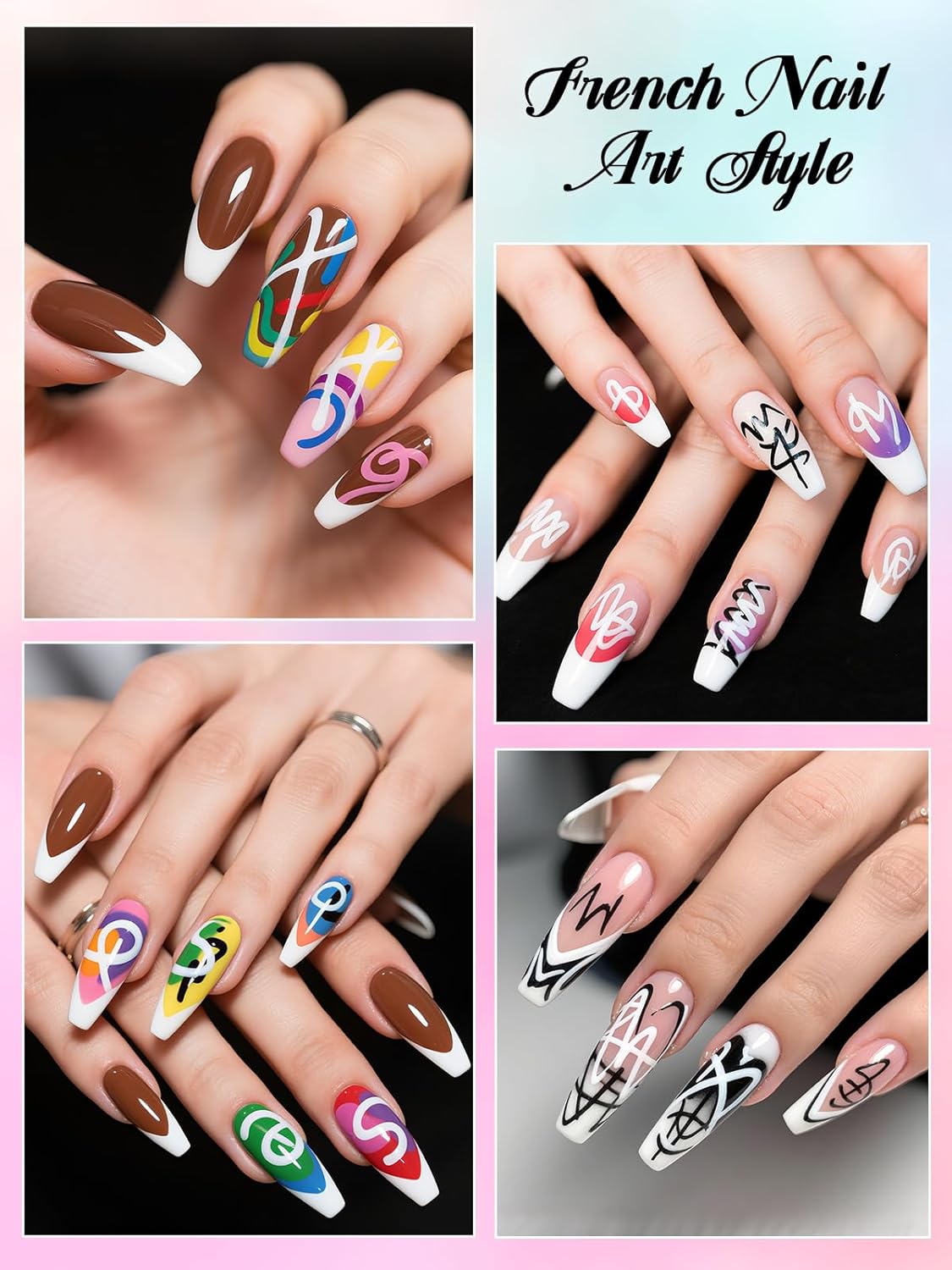 Kalolary 1PCS White Nail Art Pens，0.7mm Nail Polish Pens Quick Dry Long-last Nail Graffiti Dotting Painting Liner Nail Art Markers for DIY Nail Art Design