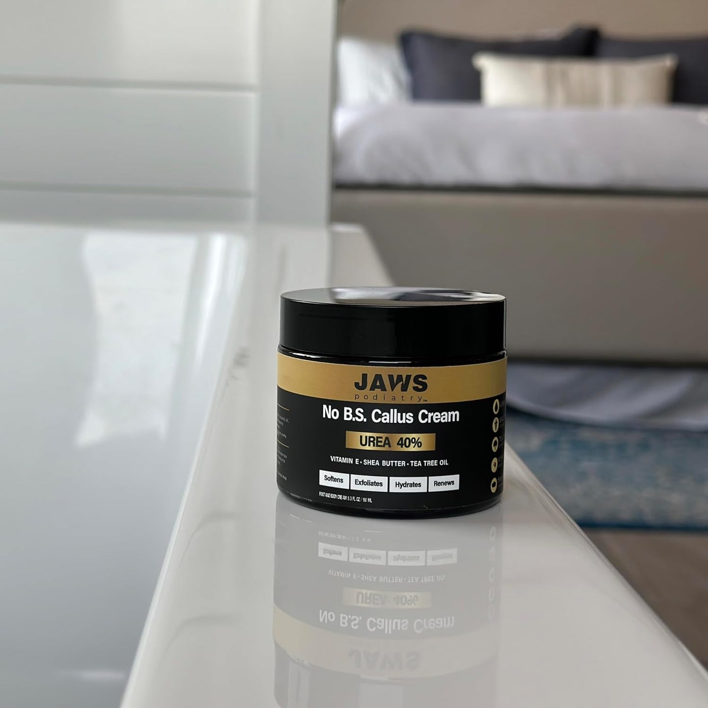 Urea Cream Callus Cream - Foot Cream for Dry Cracked Heels Feet Knees Elbows Hands - 40% Urea Callus Remover For Feet - Soften Exfoliates Hydrates and Renews Skin