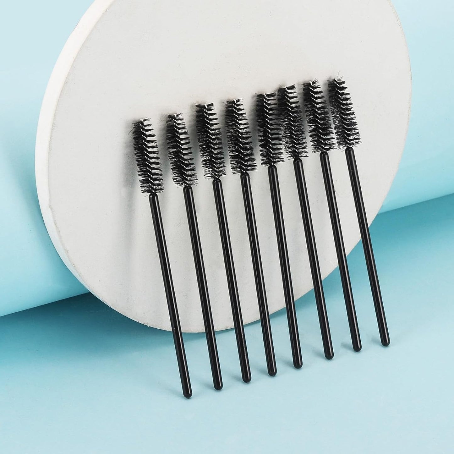 Tbestmax 800 Disposable Mascara Wands Eyelash Brush Spoolies for Eyebrow Eye Lash Extension, Makeup Brushes Applicators Kits - Black