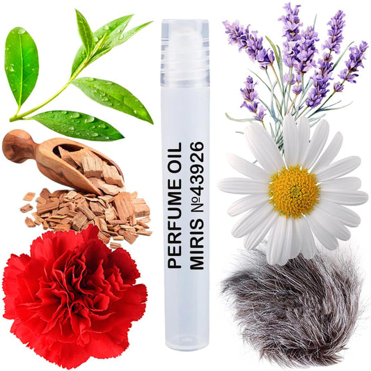 MIRIS Perfume Oil No. 43926, Inspired by Tabac Orig, Long-Lasting Men Roll-On, Rollerball 0.34 Fl Oz / 10 ml