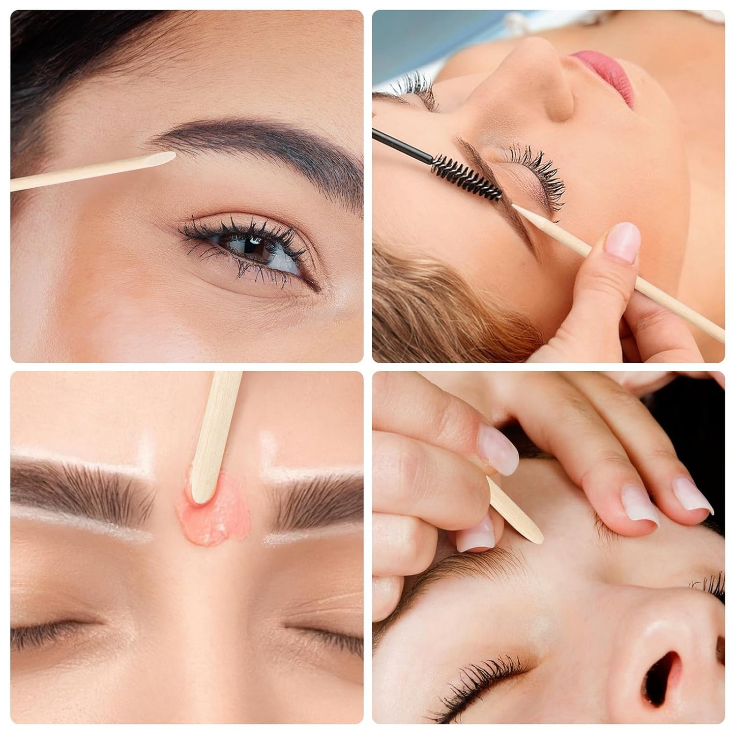 600 Pcs 4.5 Inch Orange Sticks for Nails Double Sided Multi-Use Wooden Cuticle Pusher Sticks Manicure Pedicure Tool Cuticle Sticks or Eyebrow Waxing Sticks for Facial Hair Removal