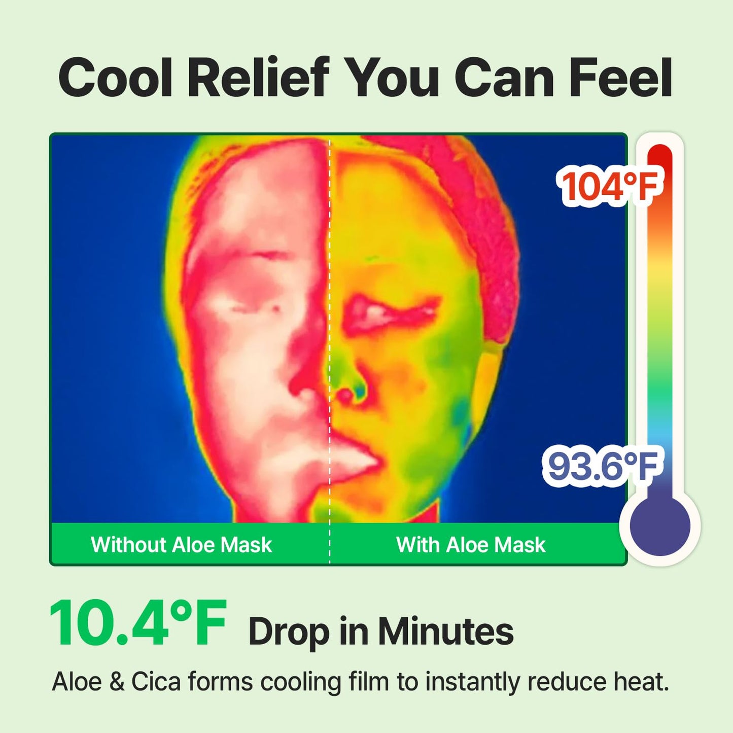 Aloe Cica Wrapping Peel Off Facial Mask with Jelly Brush, For Skin Refreshing, Instant Cooling, Soothing, Pore Tightening, Korean Skincare, 2.73 Fl Oz