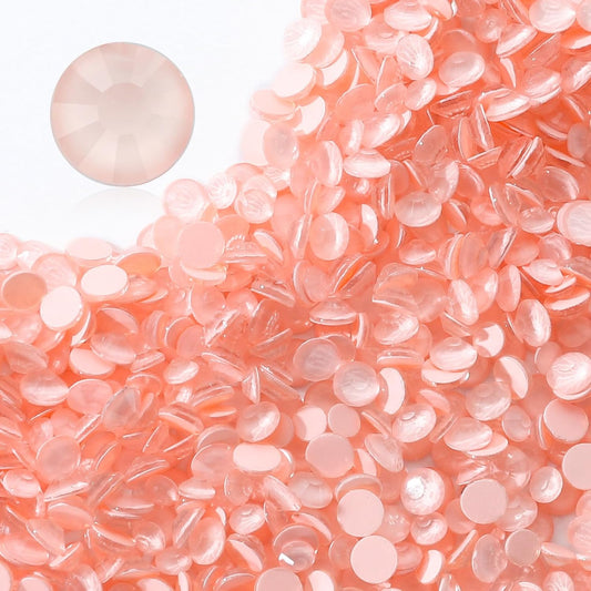 Mocha Lt.red Flatback Rhinestones, Glass Rhinestones for Nail Art and Craft, Glue Fix, Loose Crystal Gemstones(Mocha Lt.red, SS8, 1440pcs, 2.3-2.5mm)