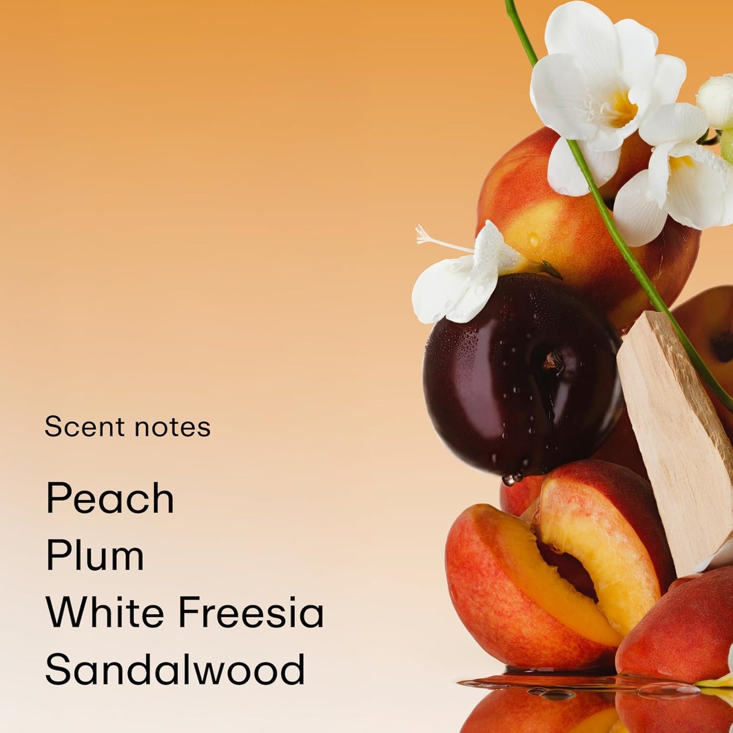 PHLUR Peach Skin Body Mist - Hair & Body Fragrance Mist - Peach, Plum, Bergamot, Milky Sandalwood & White Freesia Body Spray (8 fl oz)