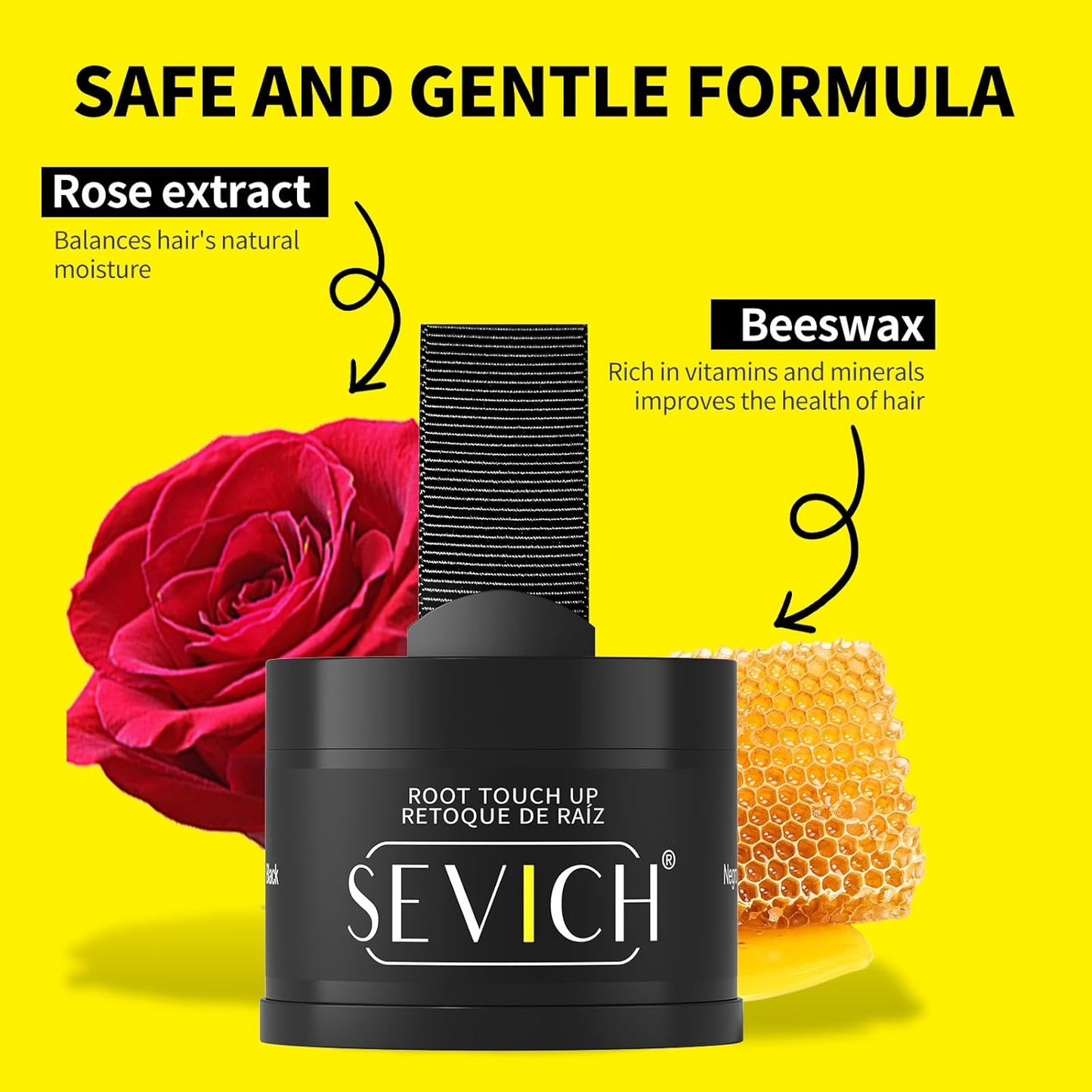 Sevich Hairline Powder, Instantly Conceals Hair Loss, Hair Shadow Toppers for Women & Men, Root Touch up for Thinning Gray Hair, Windproof & Sweatproof, Light Blonde