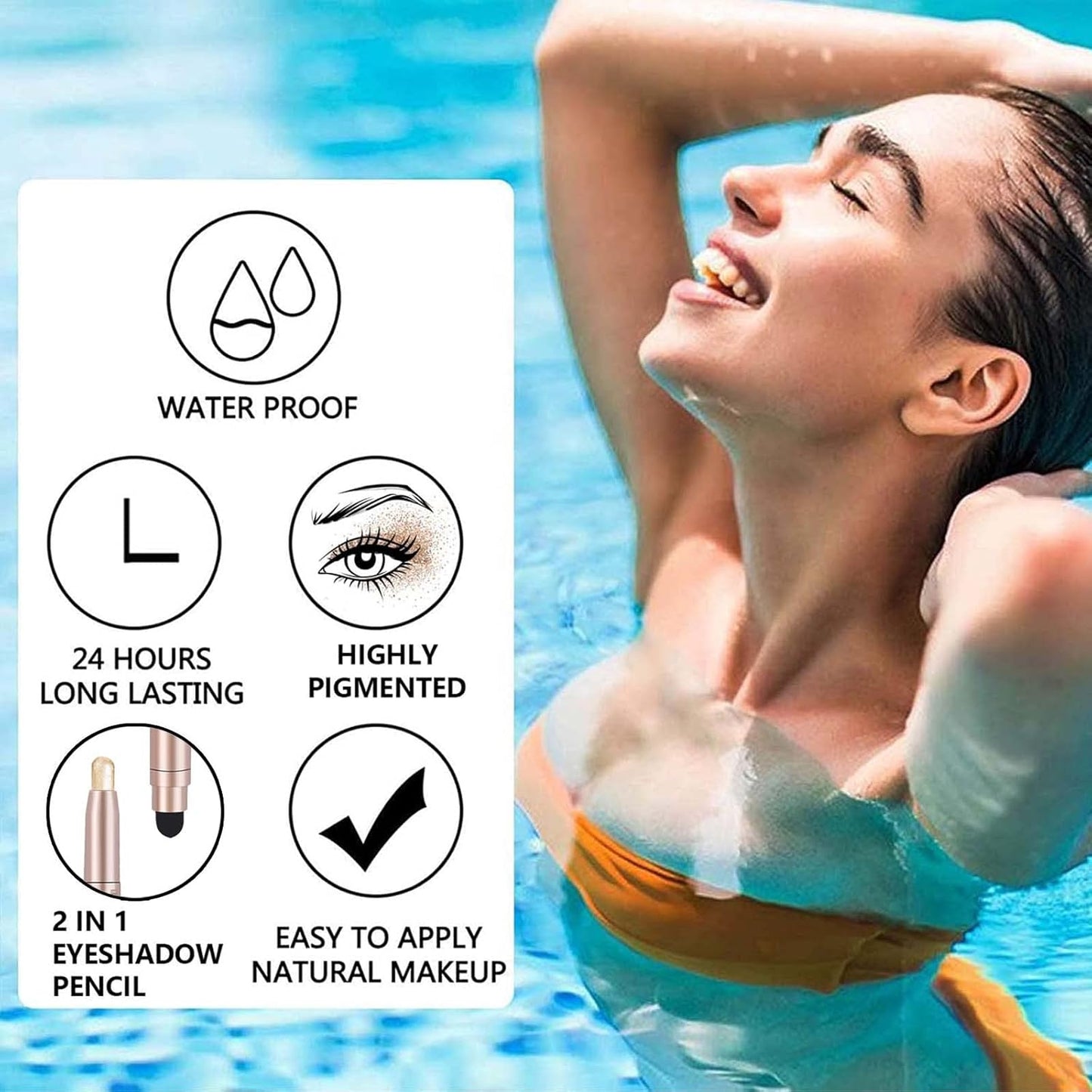 Cream Eyeshadow Stick, Dark Brown, 09#