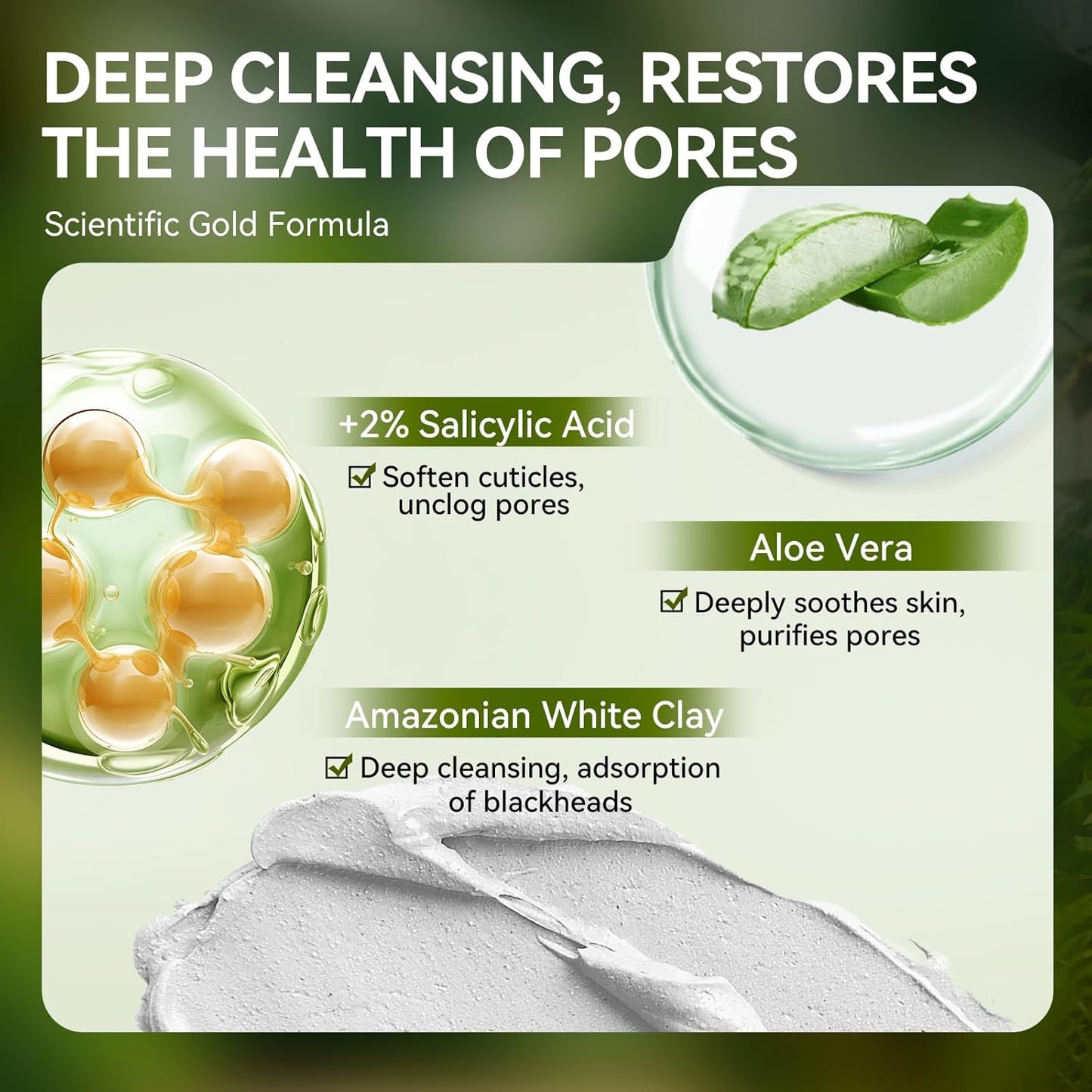 LANBENA 2.0 Blackhead Remover, Nose Plants Pore Strips Deep Cleansing Peel off Mask with Salicylic Acid, Amazonian White Clay, 60Pcs Nose Strips Black Heads Remover from Face