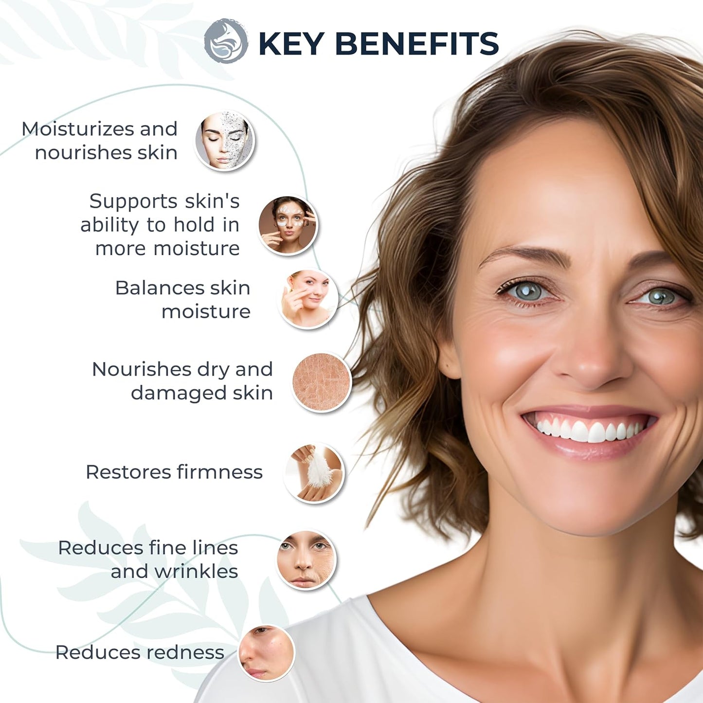 Hyaluronic Acid Face Serum - Hydrating Anti Wrinkle Anti Aging Facial Serum - With Vitamin C and E, Green Tea, Jojoba Oil - Natural and Organic - 1 Oz by Foxbrim Naturals