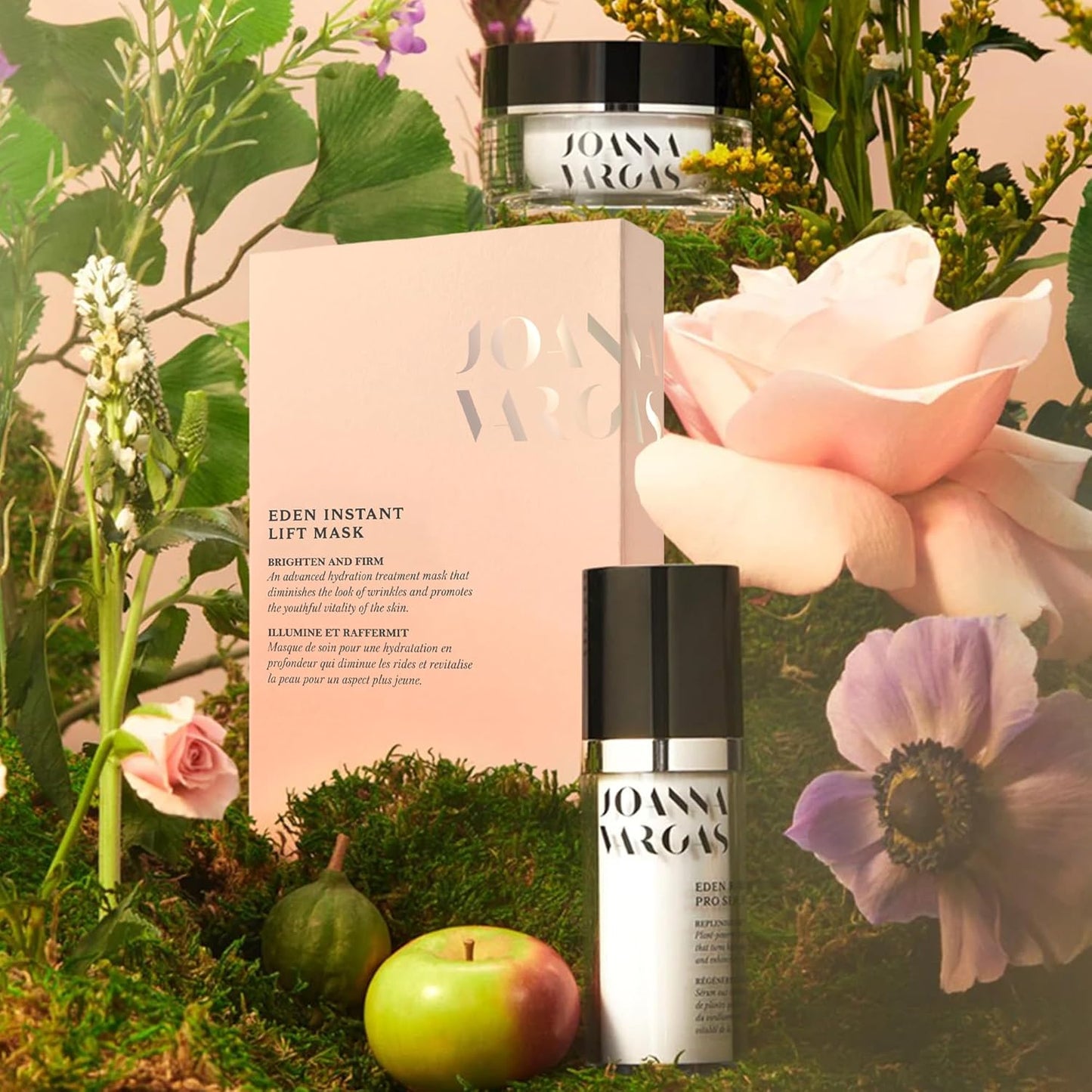 Joanna Vargas Eden Instant Face Lift Facial Mask – Hydrating Collagen Sheet Mask for Glowing Skin – Firming Face Mask with Hyaluronic Acid – Anti Aging Facial Mask for Women – 5 sheets