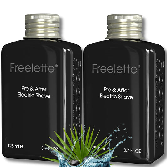 Pre Electric Shave After Shave Lotion Cream - Best For Close Shave - Smooth Irritation-Free Shaving - Shooting and Moisturising Formula Balm. Freelette (7.4 Fl Oz (Pack of 1), PALMETTO AND BISABOLOL)