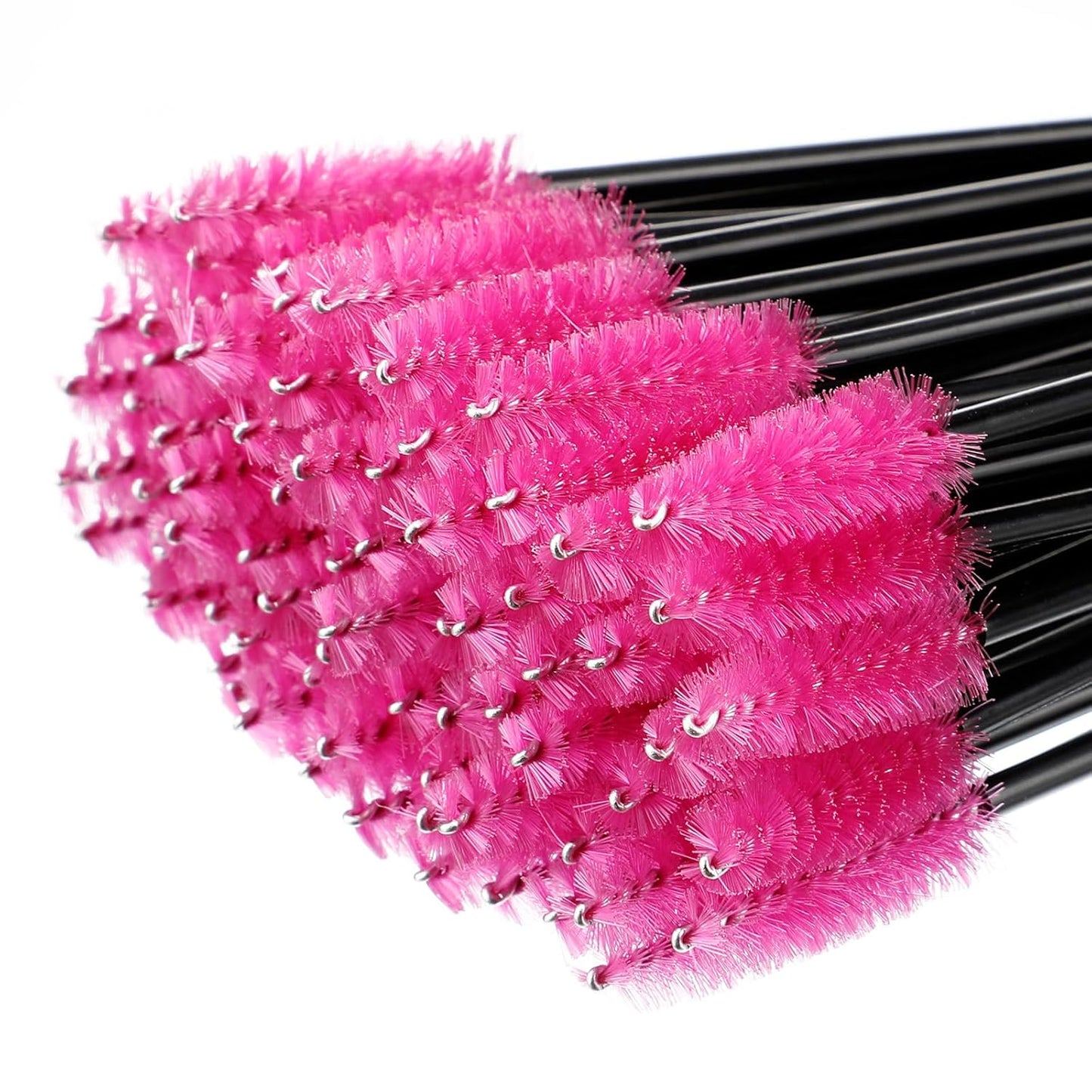 Skylety 1000 Pcs Disposable Mascara Wands Bulk Mascara Eyelash Brush Spoolies Makeup Applicator Eyelash Wands for Eye Lash Extension, Eyebrow Comb, 3.9 x 0.2 x 0.3 Inch (Rose Red,Classic)