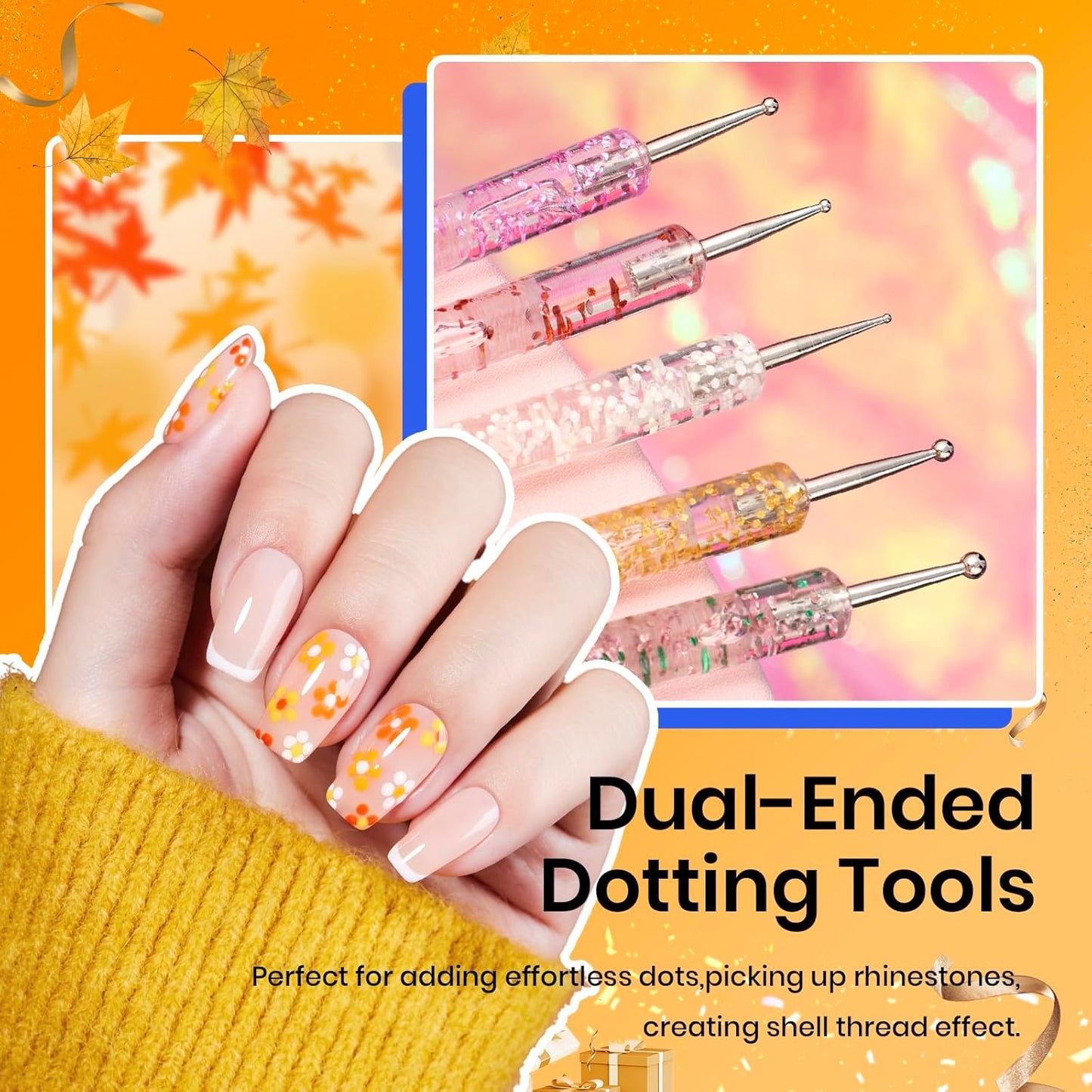 Beetles 31pcs Nail Art Brushes, Nail Art Pens, Dotting Tools, Dust Brush, Striping Liner Fingernail Drawing Pens with Palette Holder All in One for Starter Manicure Design Set