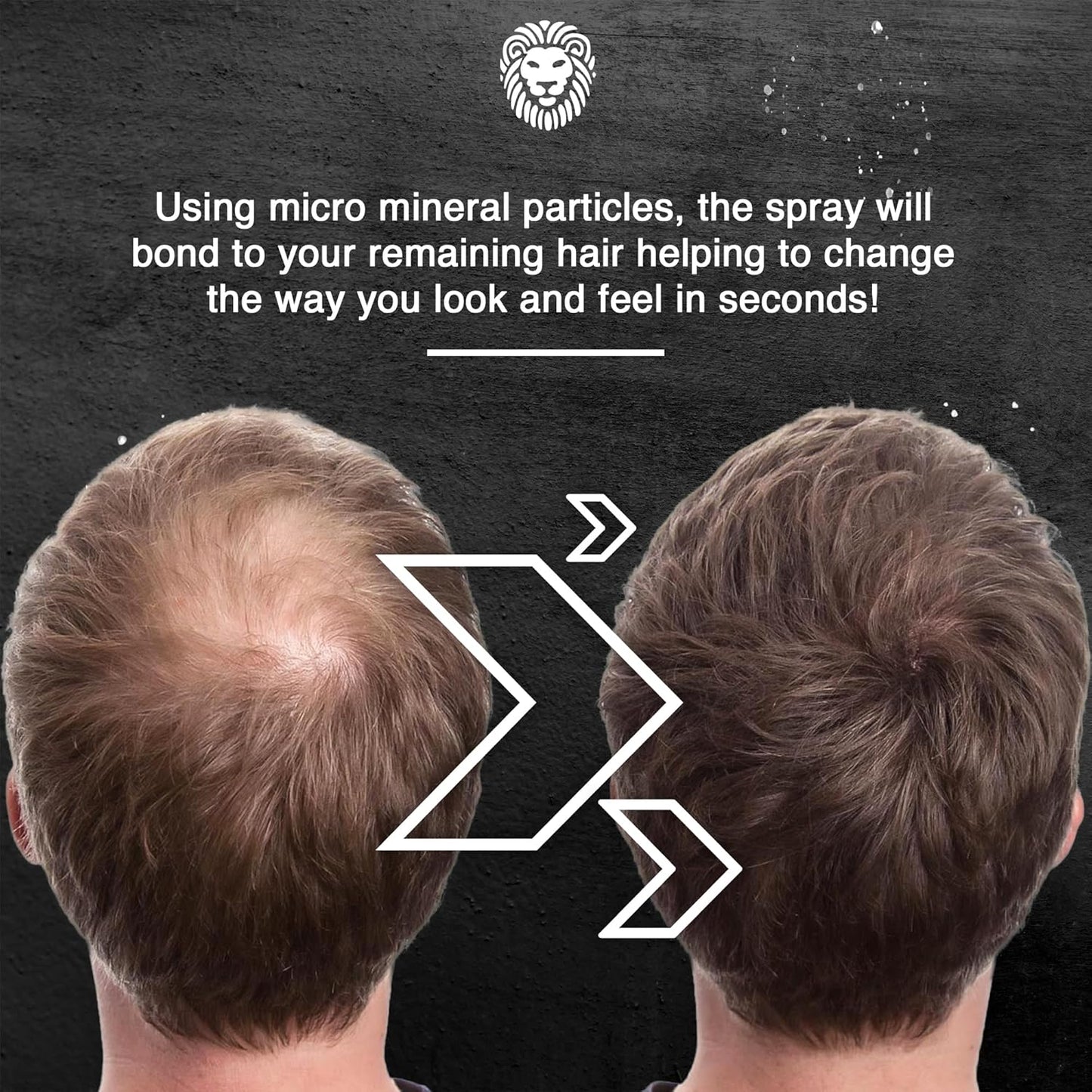 Mane Hair Thickening Spray & Root Touch Up, Instantly Thicker Hair for Men & Women, Fill in Hairlines and Hide Thinning and Fine Patches - Ash Blond, 12 Colors (6.76 oz)