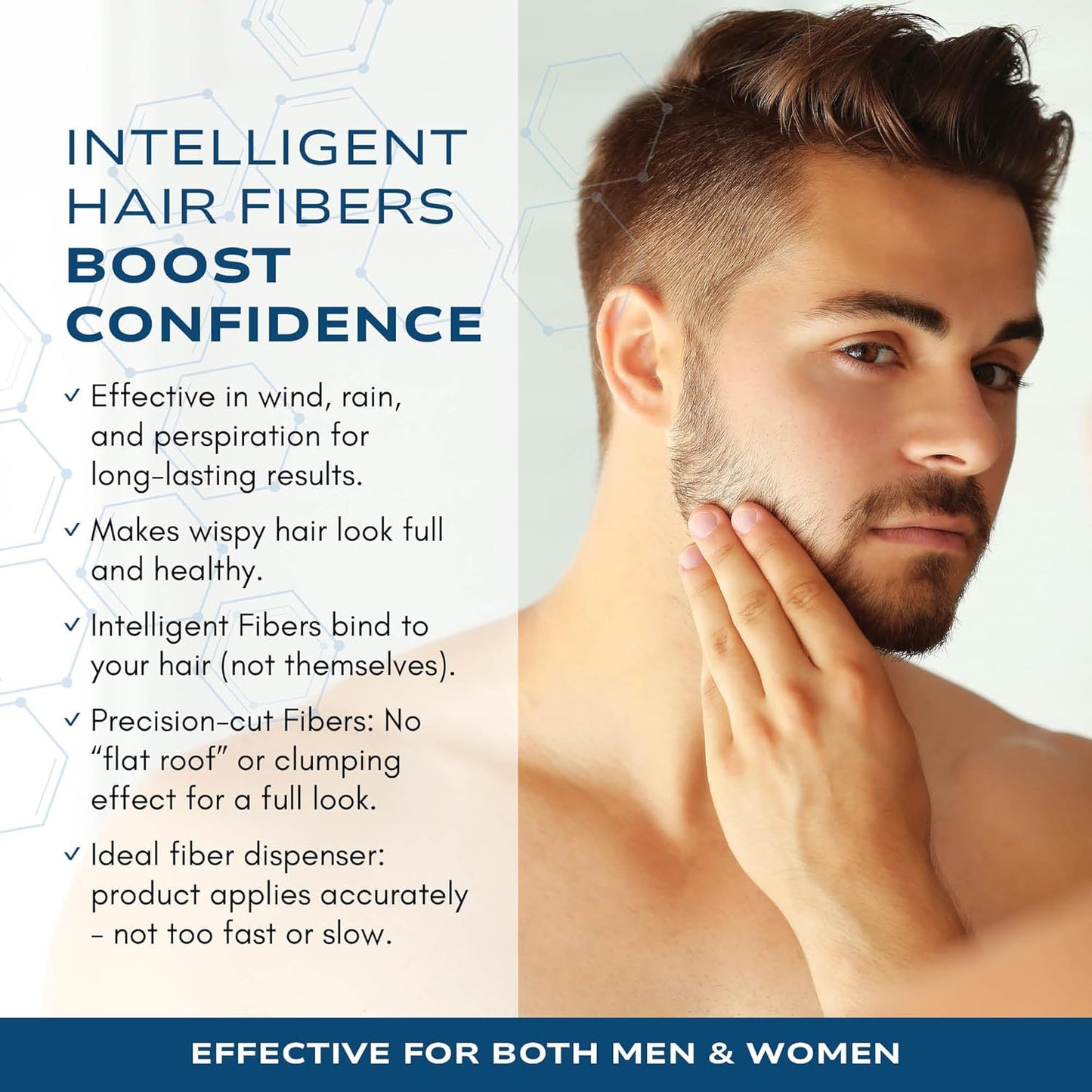 Intelligent Precision Hair-Volumizing Fibers (Medium Blonde) | Undetectably Fill in Thinning Hair | 6 Shades Designed For Men or Women | 27.5g