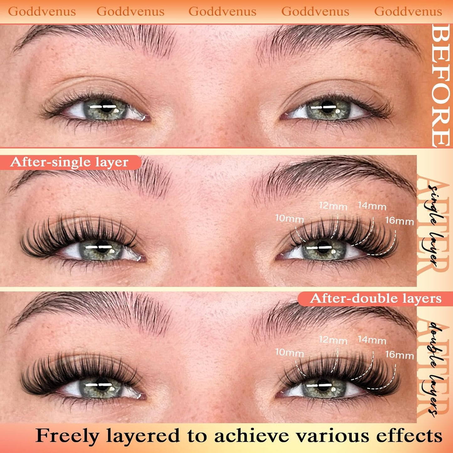 Wispy Lash Clusters Lashes Cluster Eyelash Extensions Natural Individual Lashes Fluffy Lash Extension Soft Cotton Band Eyelashes Clusters Fairy D Curl Lash Cluster For DIY Eyelash Extension