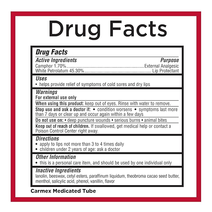 Carmex Classic Medicated Lip Balm Pack, Lip Moisturizer for Chapped Lips, 7 Count (6 Tubes and 1 Stick)