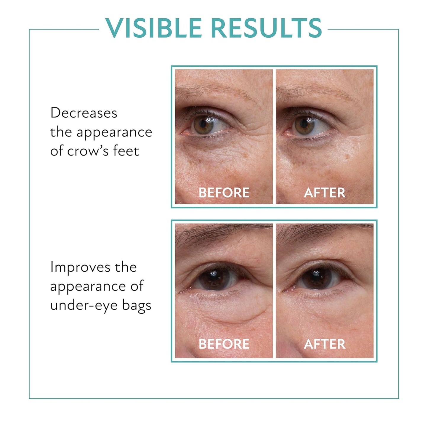 Westmore Beauty 60 Second Effects Tinted Firming Gel - Under Eye Cream For Puffiness And Bags Under Eyes - 10 mL Light to Medium - 0.33 Fl Oz