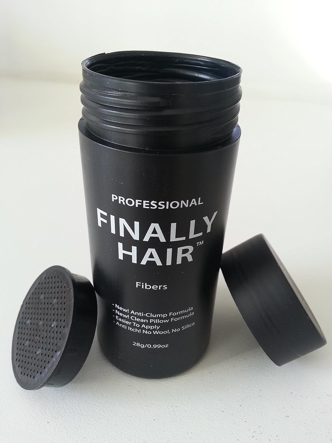 Hair Loss Concealer Fibers 200 Grams 7 Oz. With Bottle By Finally Hair (Dark Brown)