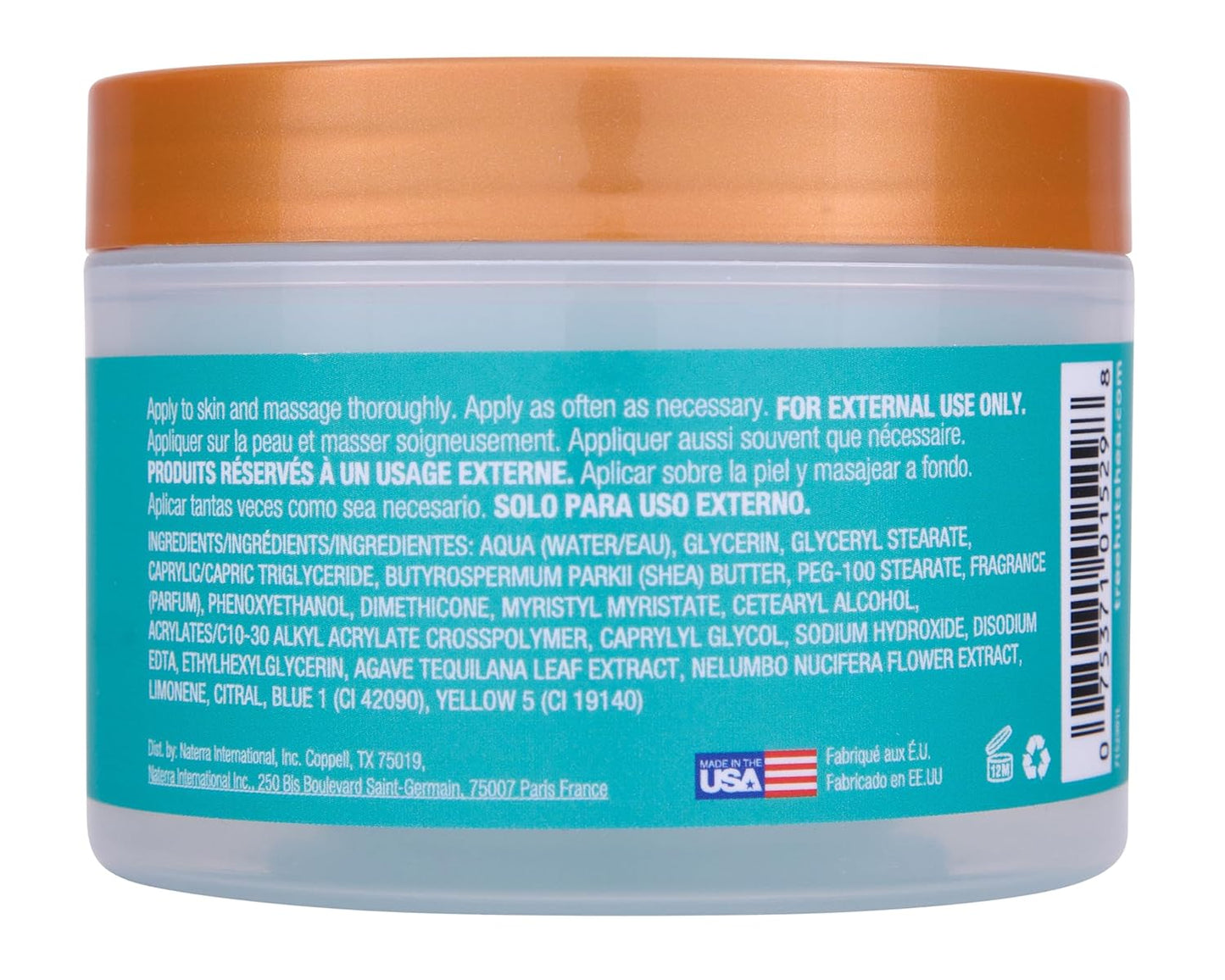 Tree Hut Lotus Water Whipped Shea Body Butter, Long-lasting Hydration Leaves Skin Feeling Soft & Moisturized, Lightweight, Nourishing Essential Body Care, 8.4 fl oz.