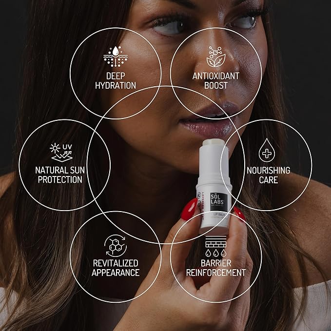 SPF 15 Lip Balm Sunscreen, Shea Butter Intensive Hydration, Revitalizing Antioxidants, Zinc UV Protection, Reduces Lip Lines, Oversized 11g Tube, Rejuvenating Lavender Mint