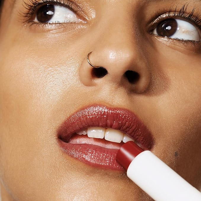 Melixir Vegan Lip Butter #06 Lust Red (+11 more colors), Deep Nourishing Tinted Lip Balm for Dry Lips, Bee-Free, Petrolatum-Free, Plant-Based, Hydrating for Cracked & Chapped Lips, Travel Essentials