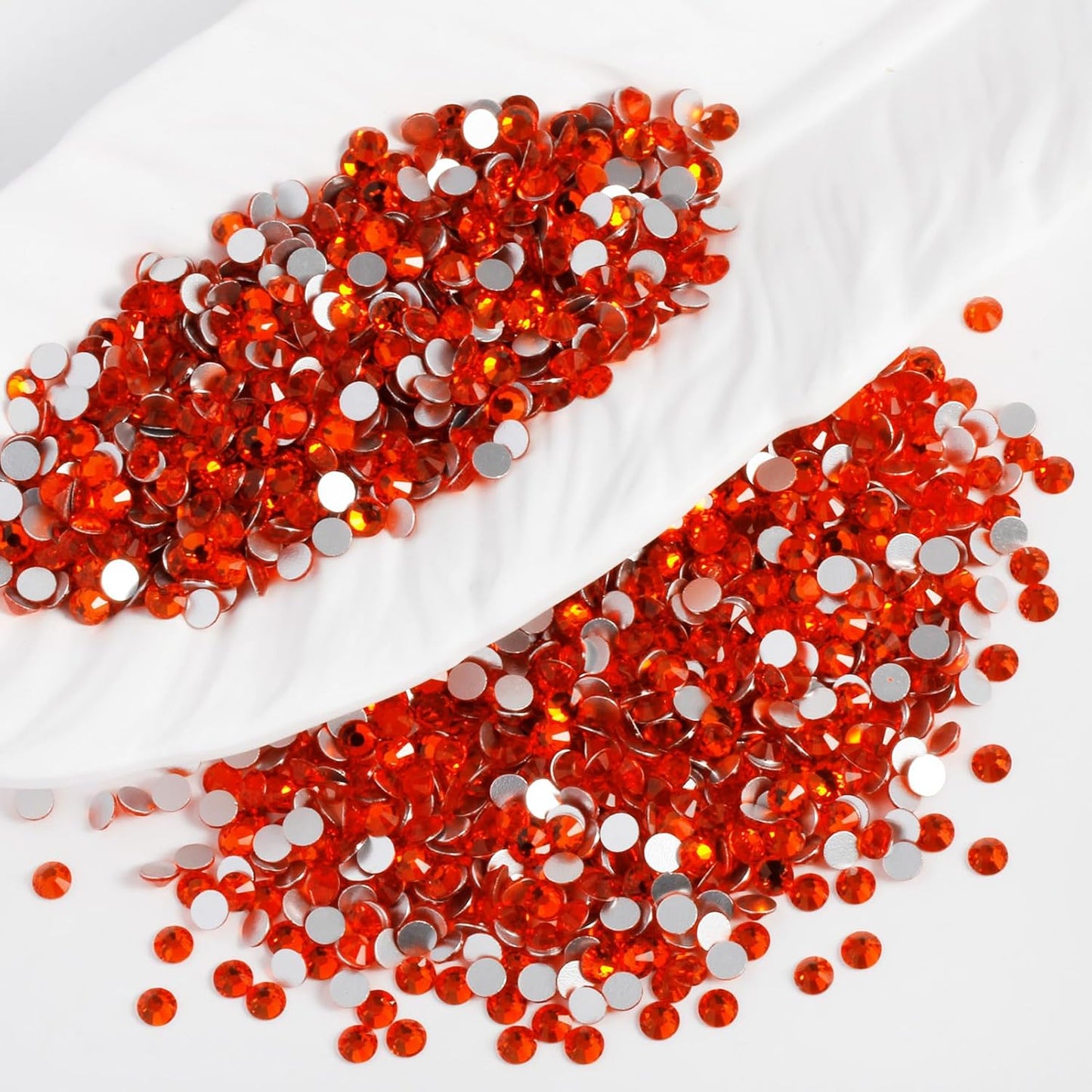 3000PCS SS8 Flatback Rhinestones | 12-Facet Diamond-Cut Glass Gems for Nail Art, Clothing, DIY Crafts |Glue-On Decoration Stones with Silver Backing(Hyacinth)