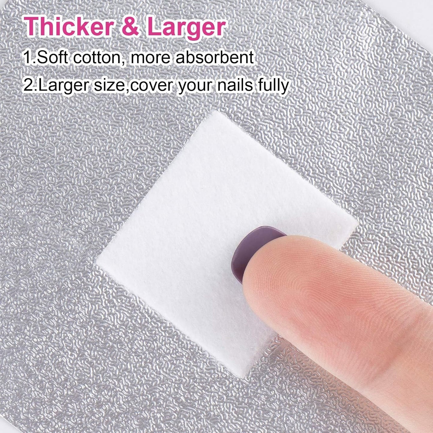 700 Pcs Nail Foil Nail Wraps with Pre-Attached Lint-Free Cotton Pads, Non Acetone Soak Off Nail Polish Remover Kit for Home Professional