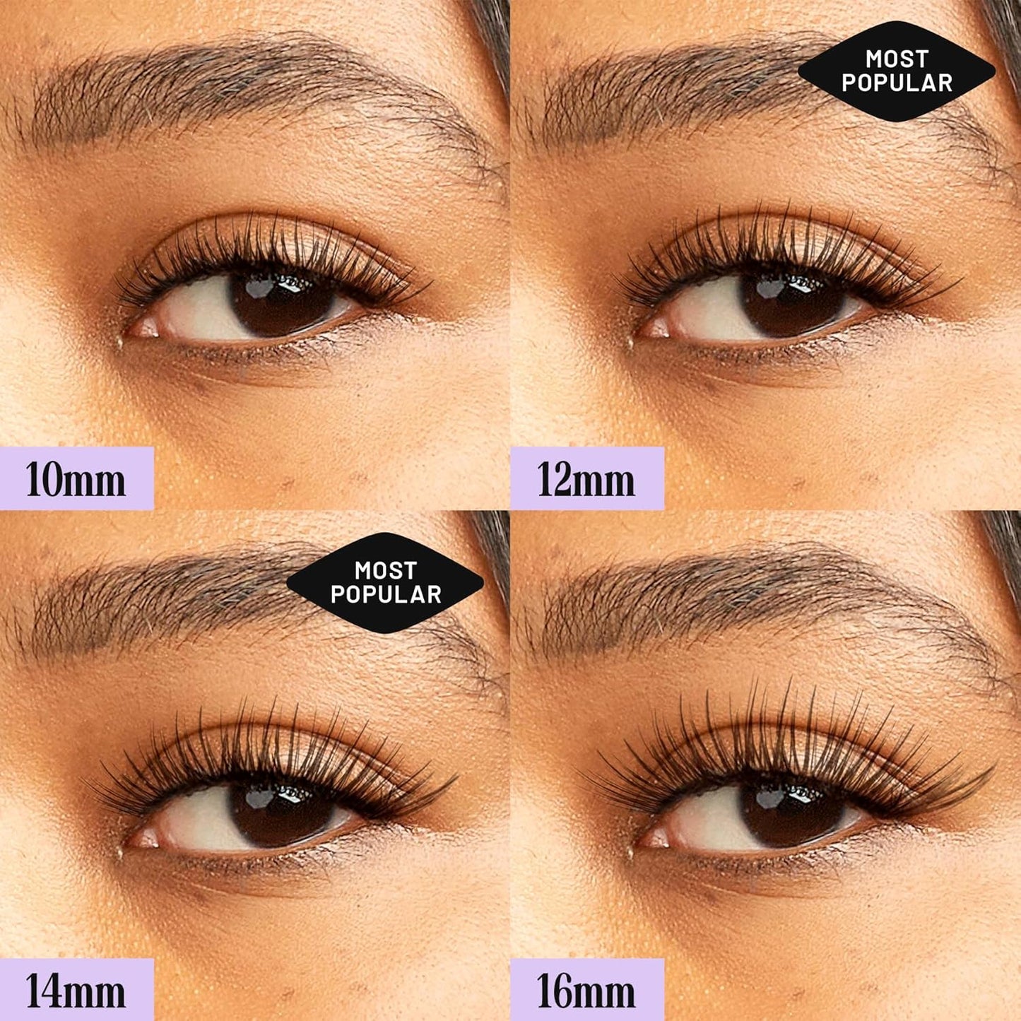 Lilac St - French Lace Glamorous Faux Eyelash Clusters (16mm) - Delicate & Wispy - DIY Lash Extension Wisps - Lightweight & Lifelike - Korean Silk - Lasts 10 Days - Cruelty Free, Vegan - 10 Lashes