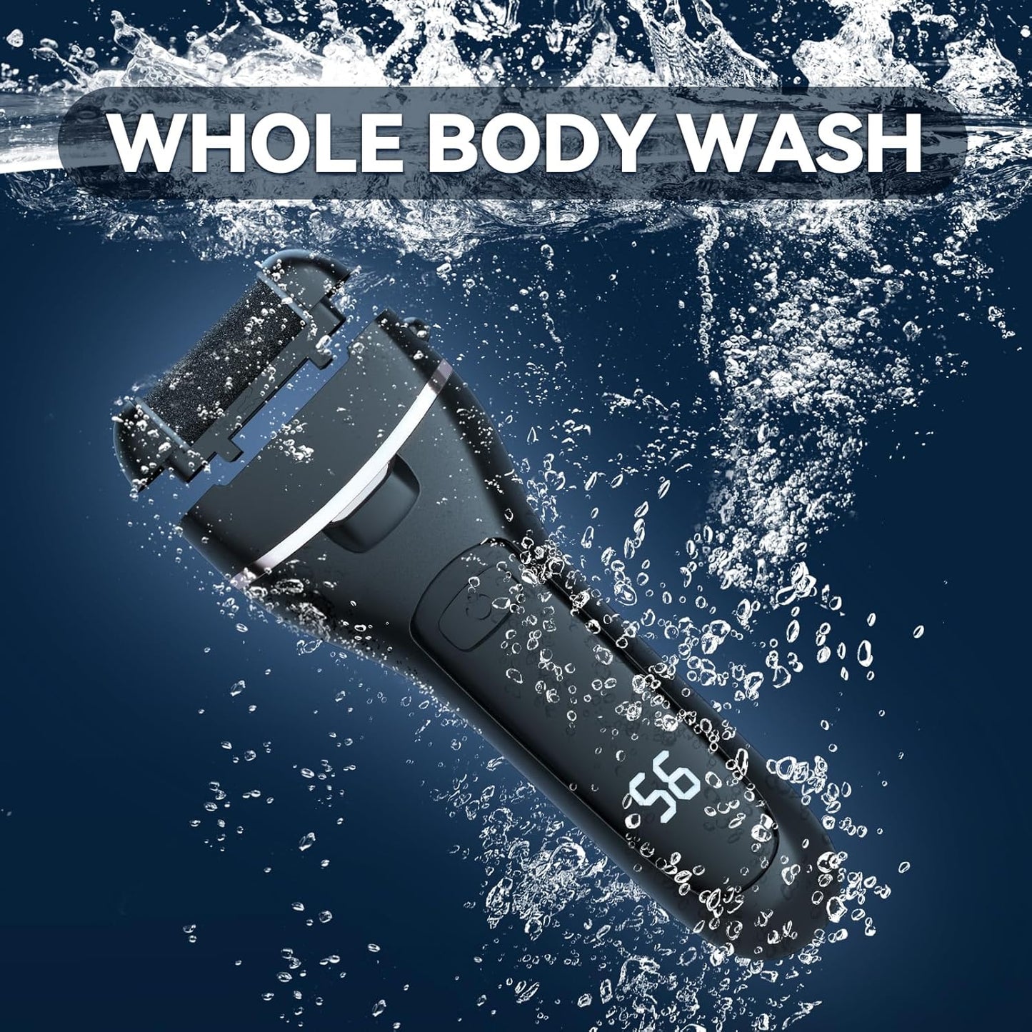 Wea&Hea Electric Callus Remover for Feet with 3 Roller Heads 2 Speed Rechargeable Waterproof Professional Pedicure Kit 17 in 1 Foot File Tools Perfect for Dead Hard Cracked Dry Skin