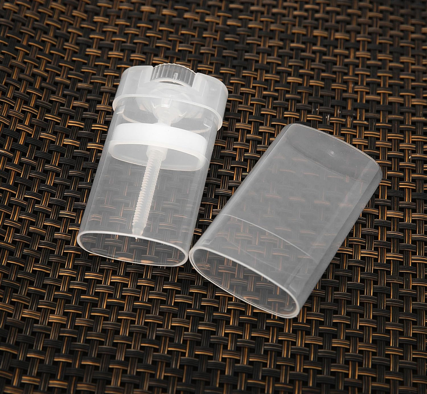 100PCS 15ML Transparent Empty Oval Deodorant Lip Lipstick Balm Tubes Containers for DIY Homemade Crayon Chapstick Holder