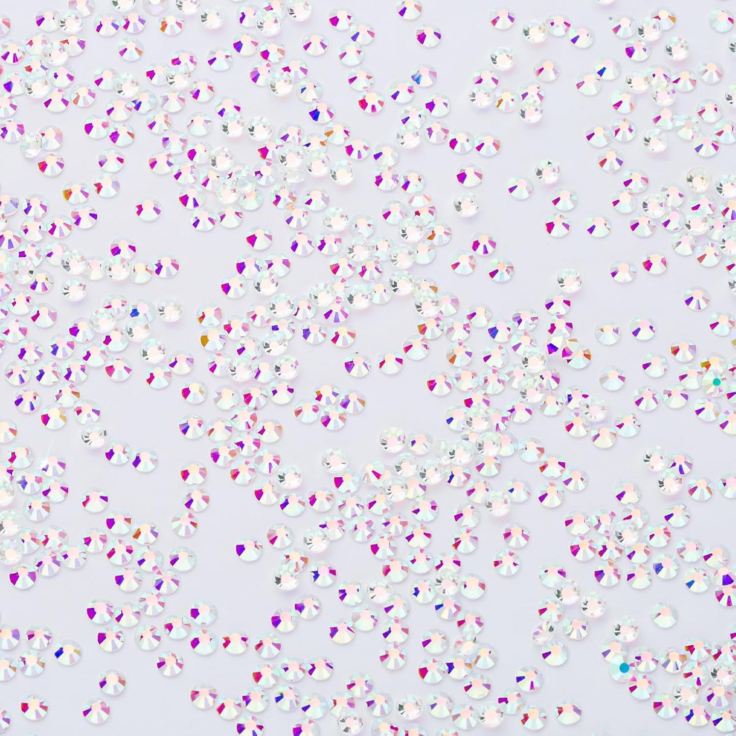 1440Pcs Transparent AB Crystal Rhinestones,Glass Flatback Rhinestones Gemstones Small for Nail Face Makeup Art Crafts Clothes Decoration -(SS6,2.0mm,Transparent AB)