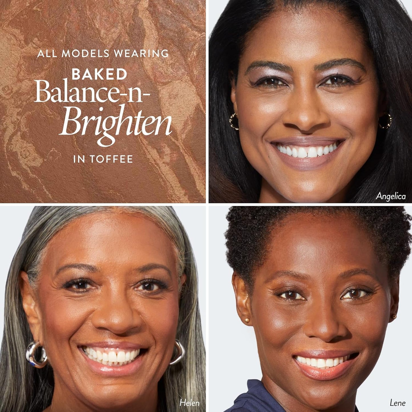 LAURA GELLER NEW YORK Award-Winning Baked Balance-n-Brighten Color Correcting Powder Foundation - Toffee - Buildable Light to Medium Coverage - Demi-Matte Natural Finish