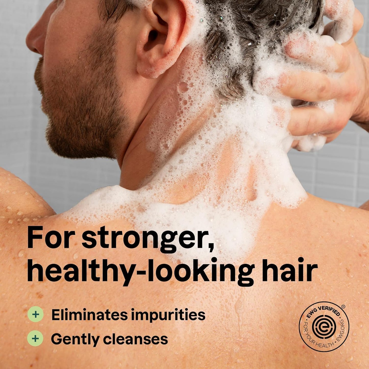 ATTITUDE Men's Shampoo and Conditioner 2-in-1, Fortifying For Fragile Hair, With Caffeine and Green Tea, 97% Natural Origin Ingredients, EWG Verified, Matcha & Bergamot, 14 Fl Oz (Pack of 3)