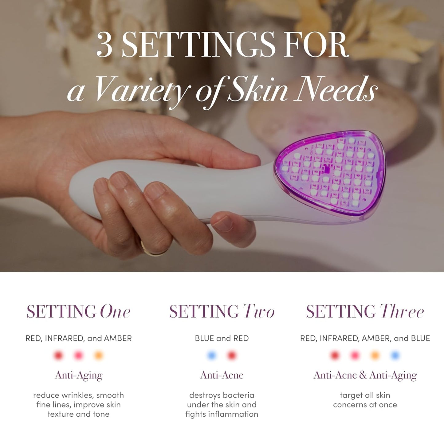 reVive Light Therapy Lux Collection Clinical Acne and Anti-Aging Device