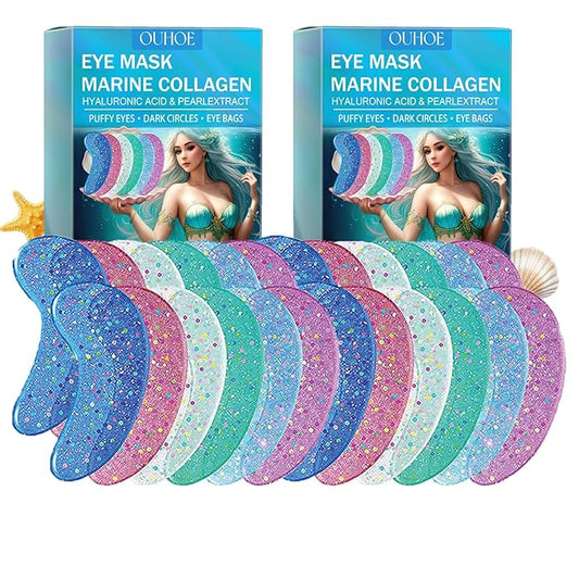 Under Eye Patches For Dark Circles, 12 Pairs Collagen Eye Patches, Natural Marine Collagen Under Eye Patches, Dark Circle Eye Patches, Undereye Mask For Dark Circles, Wrinkles & Eye Bags