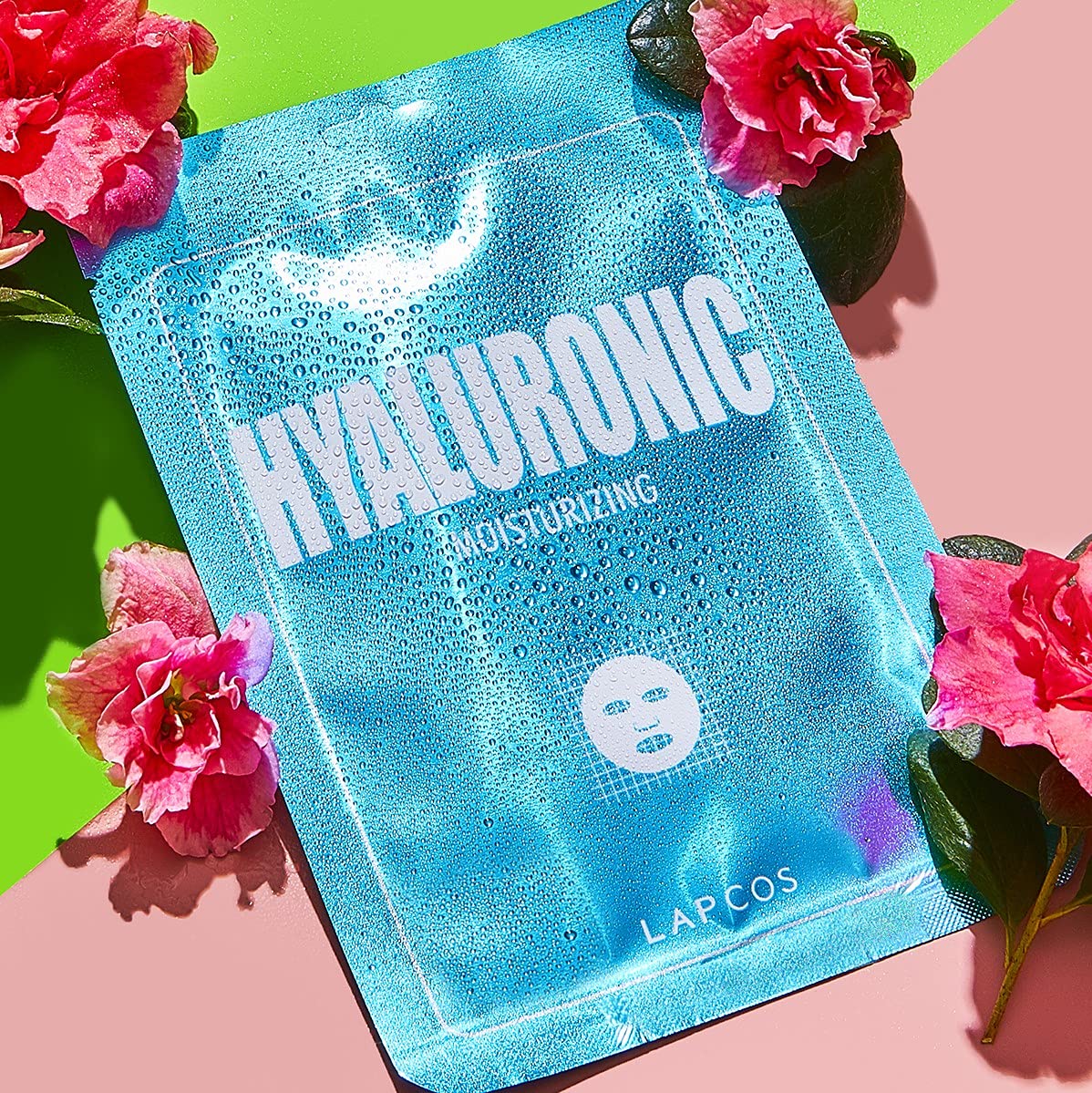 LAPCOS Hyaluronic Acid Sheet Mask, Daily Hydrating Face Mask, Protects & Nourishes Skin, Korean Beauty Favorite, 5-Pack