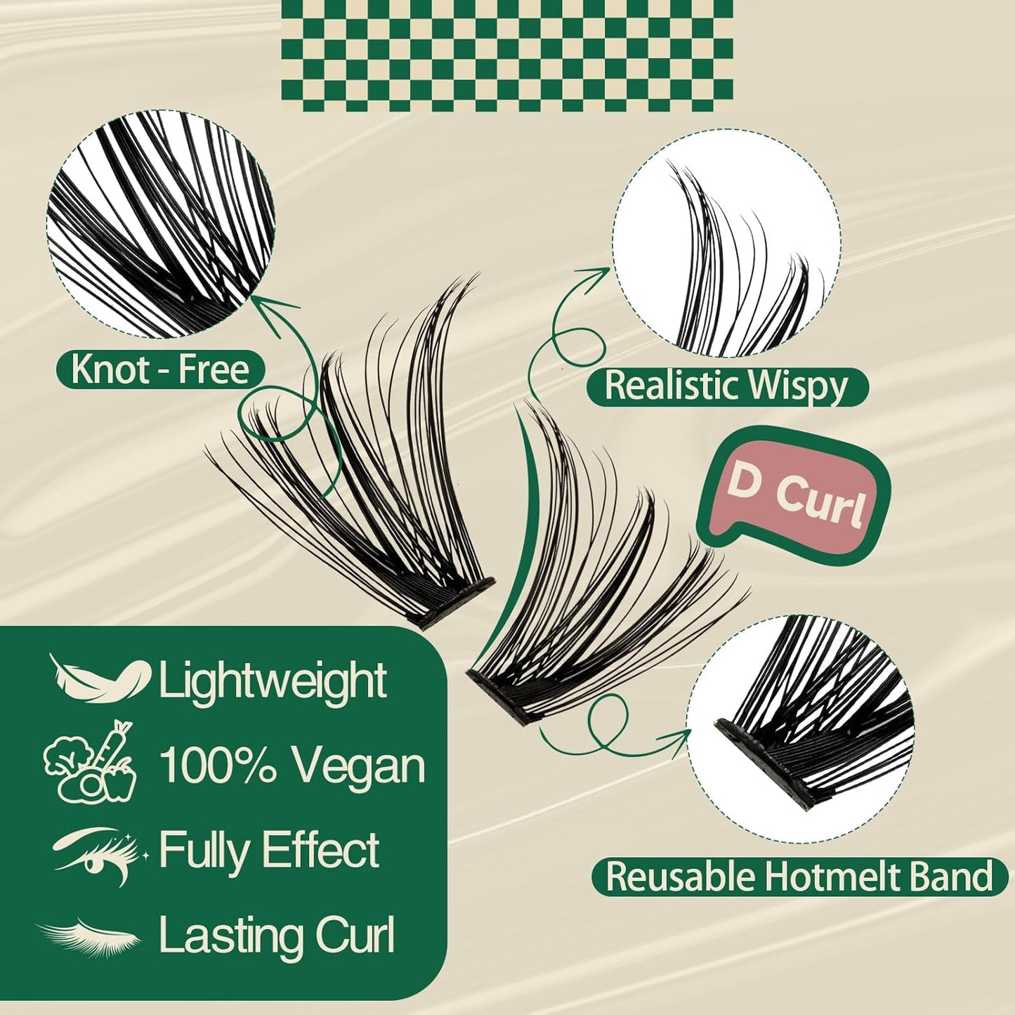 DIY Lash Extension Kit 280pcs Individual Lashes D Curl Eyelash Extension Kit KEYYOU 40D 9-18Mix Lash Clusters with Lash Bond and Seal and Lash Applicator for DIY at Home(KIT-40D-0.07D-9-18Mix)