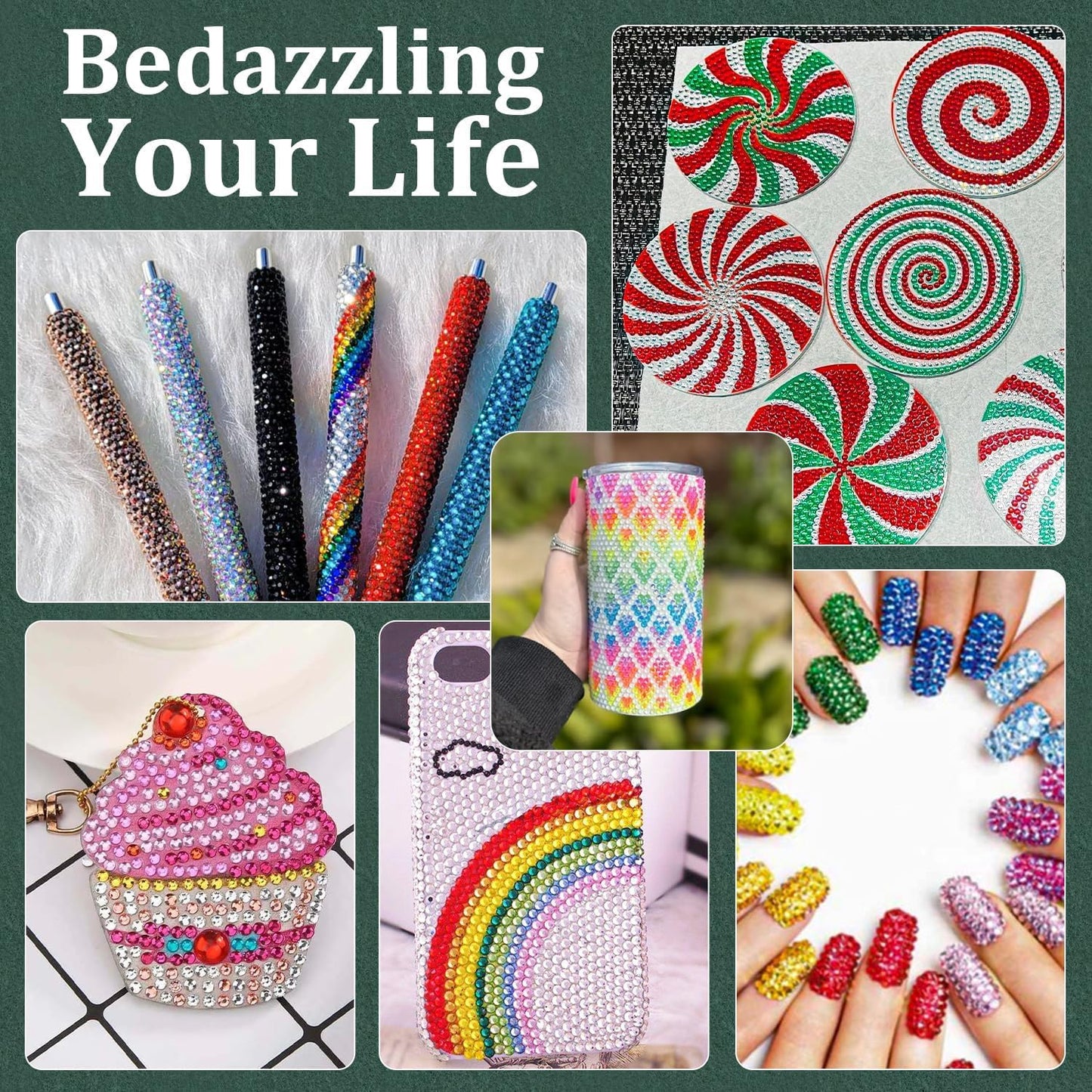 Resin Rhinestones for Crafting with B7000 Jewelry Glue, 1 Box Dark Red Flatback Crystals with 3Pcs 10ml Glue for Bedazzling Crafts DIY Nail Art Makeup，Non Hotfix Gems for Clothing Shoes